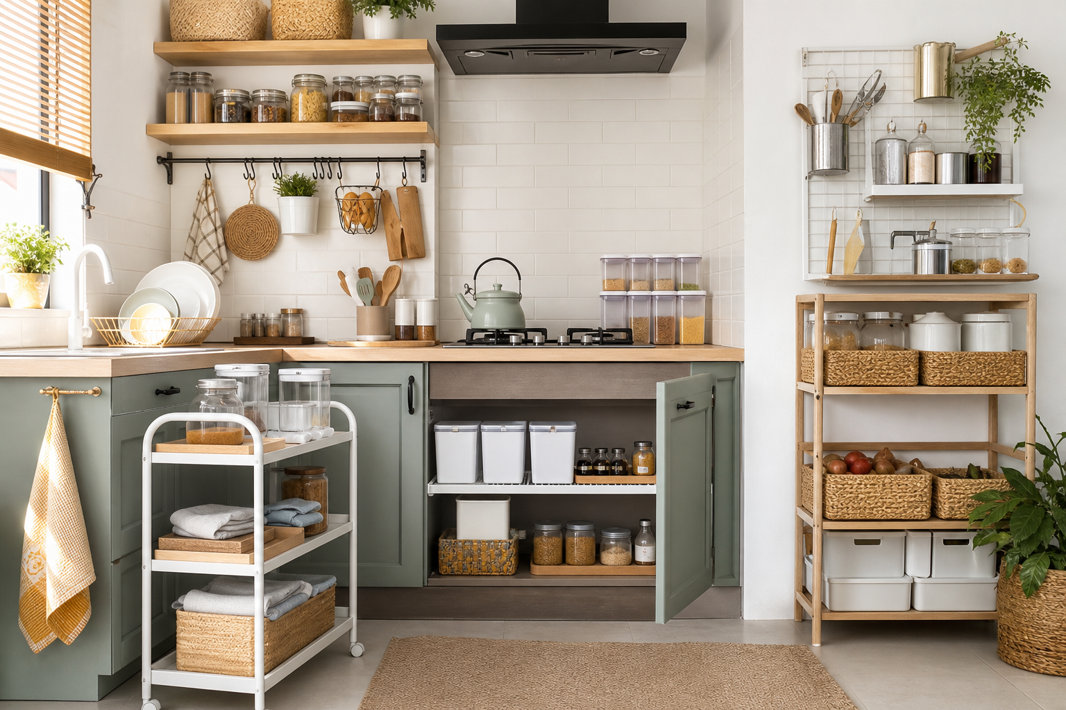 25 Small Kitchen Storage Ideas on a Budget That Actually Work