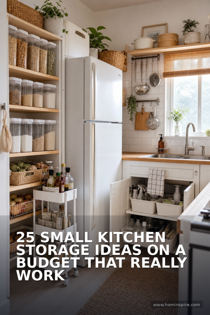 25 Small Kitchen Storage Ideas on a Budget That Really Work