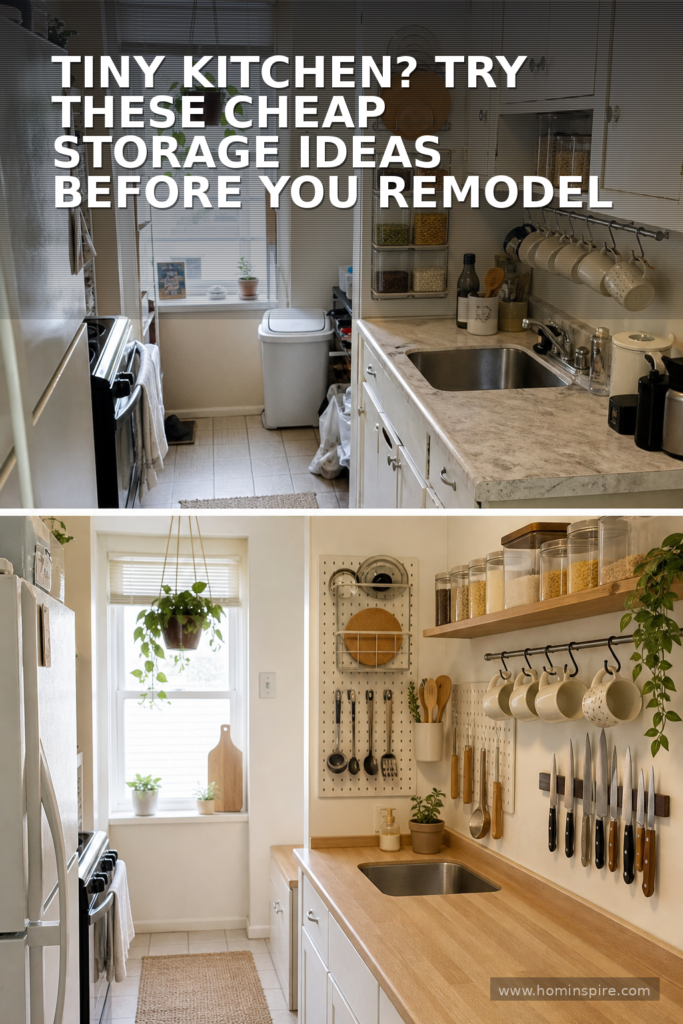 Tiny Kitchen? Try These Cheap Storage Ideas Before You Remodel