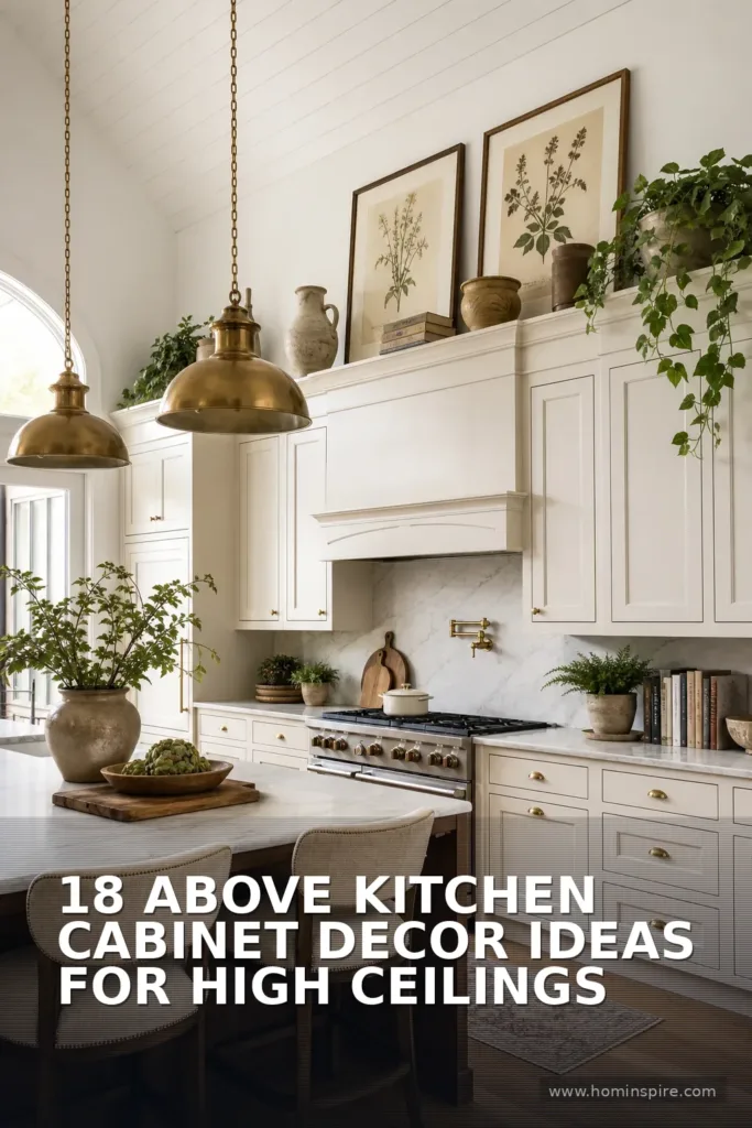 18 Above Kitchen Cabinet Decor Ideas for High Ceilings