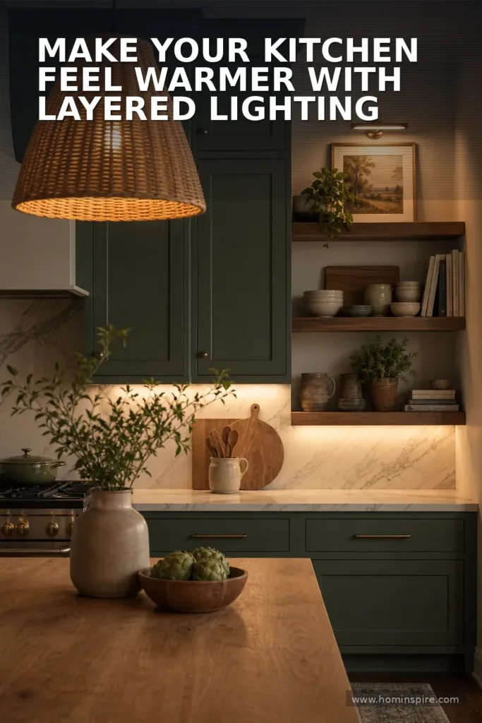 Make Your Kitchen Feel Warmer With Layered Lighting