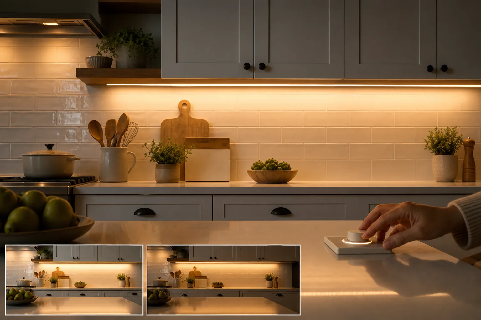 3. Install Dimmable Under-Cabinet Lighting — Cozy Kitchen Lighting Ideas