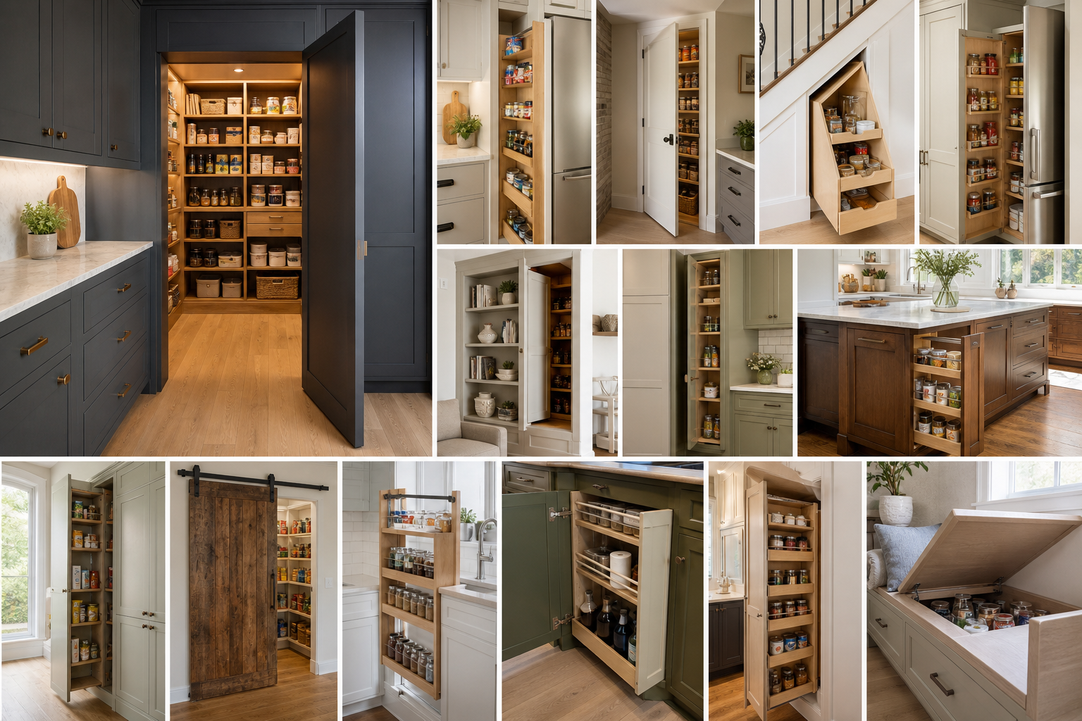 18 Hidden Pantry Ideas for a More Streamlined Kitchen — hidden pantry ideas