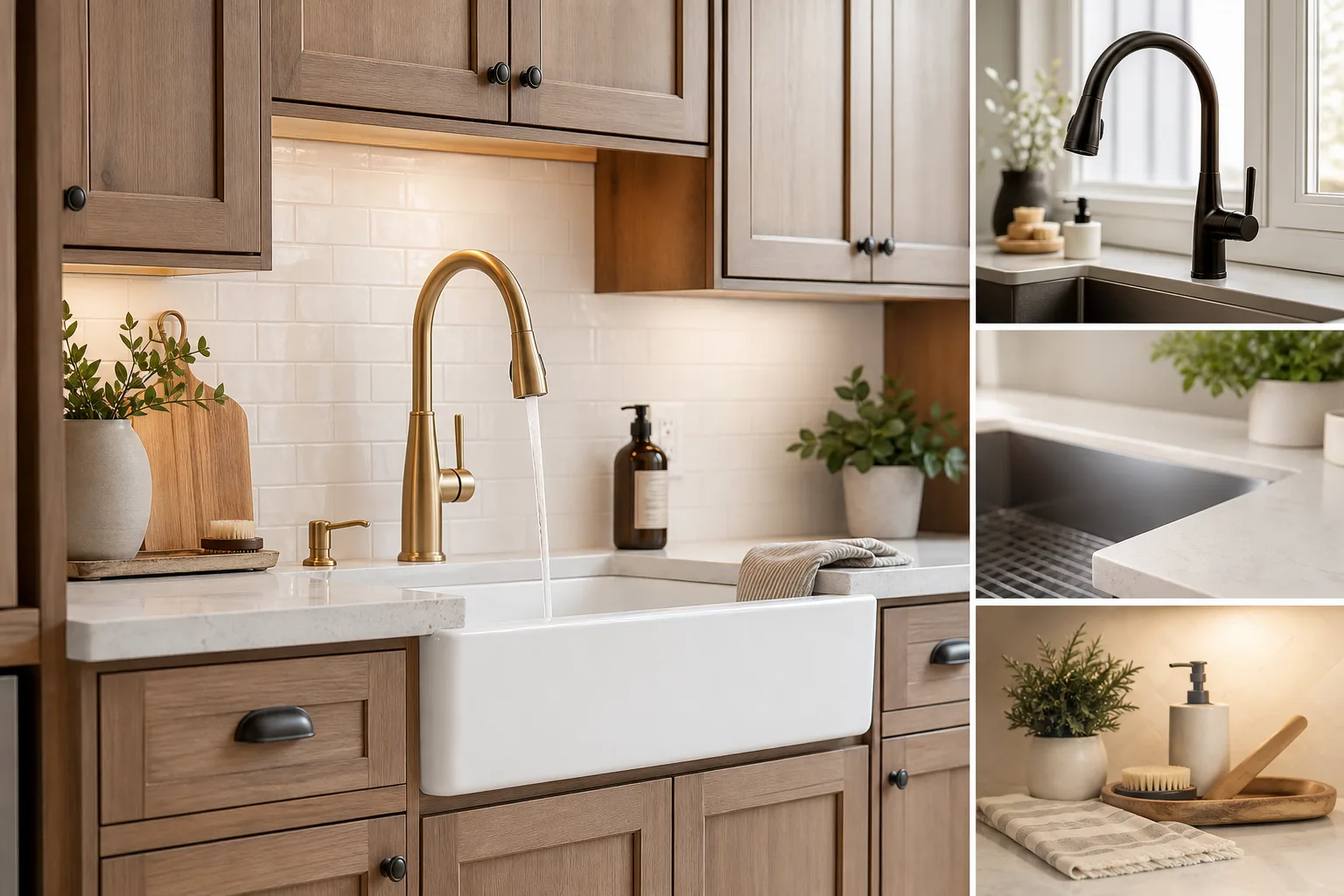 5. Upgrade the Faucet and Sink Area — How to Update a Kitchen Without Replacing Cabinets