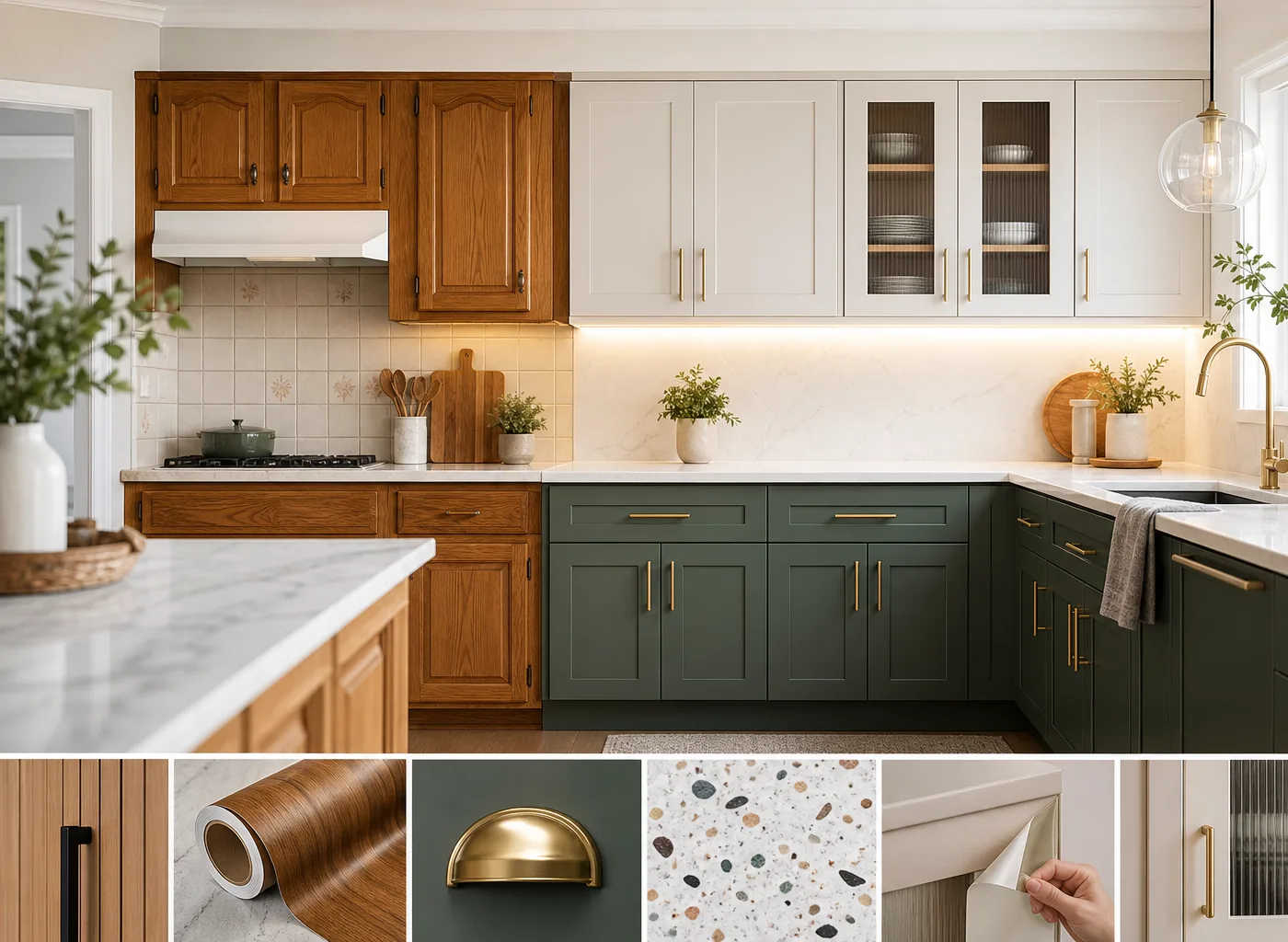 Kitchen Cabinet Makeover Without Painting: 15 High-Impact Ideas