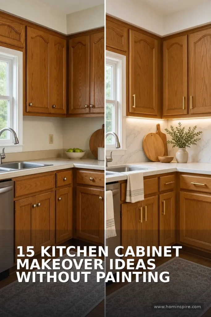 15 Kitchen Cabinet Makeover Ideas Without Painting