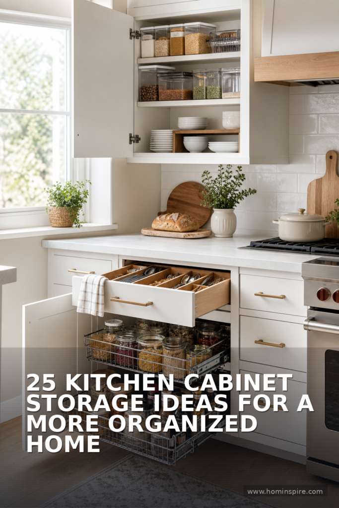 25 Kitchen Cabinet Storage Ideas for a More Organized Home