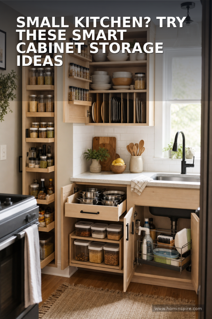 Small Kitchen? Try These Smart Cabinet Storage Ideas