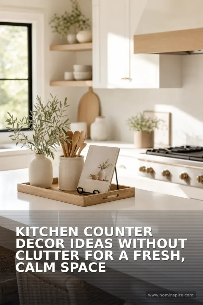 Kitchen Counter Decor Ideas Without Clutter for a Fresh, Calm Space