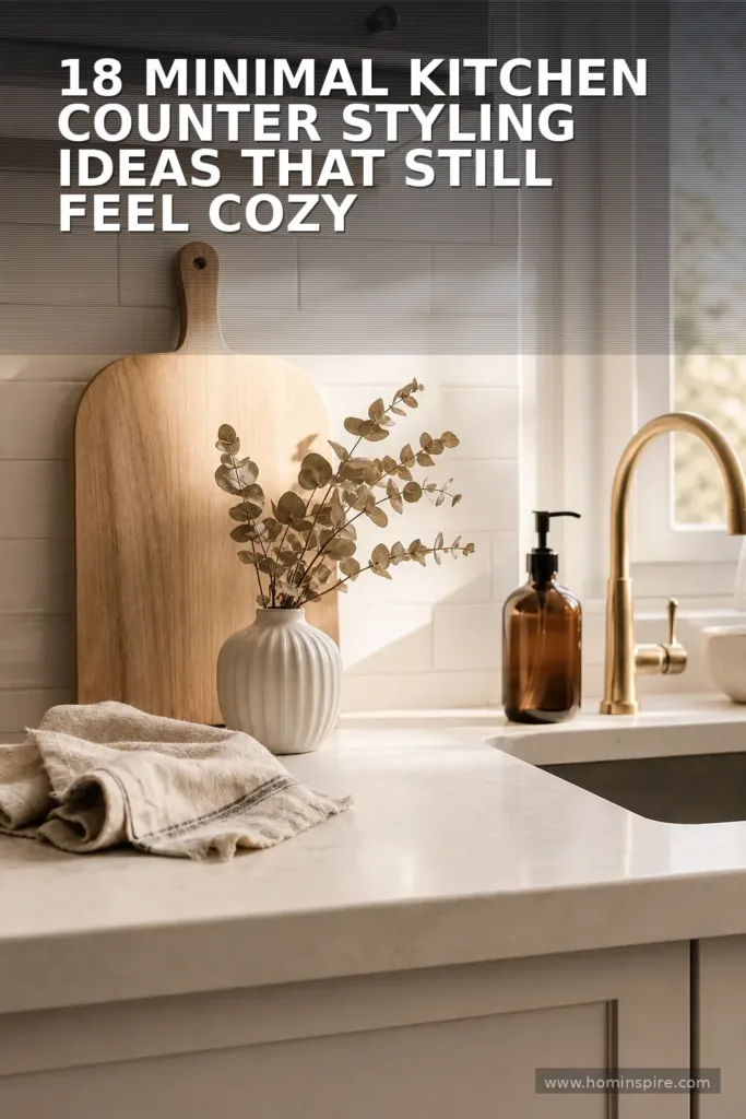 18 Minimal Kitchen Counter Styling Ideas That Still Feel Cozy