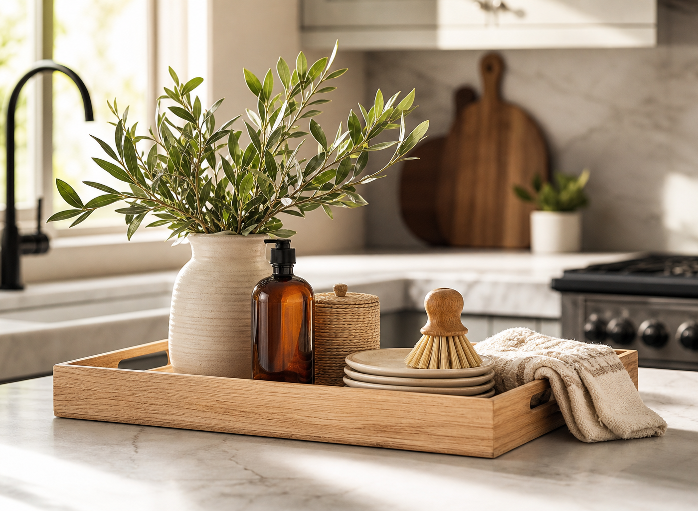 Kitchen Counter Tray Decor Ideas: 25 Stylish Ways to Organize Your Space