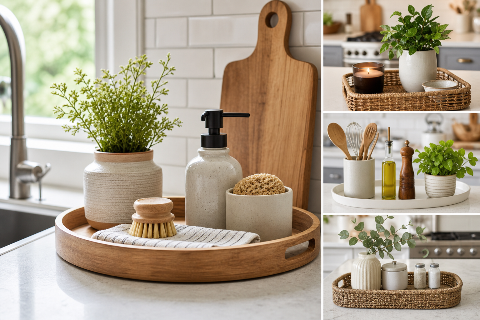 Kitchen Counter Tray Ideas for Small Kitchens — kitchen counter tray decor ideas