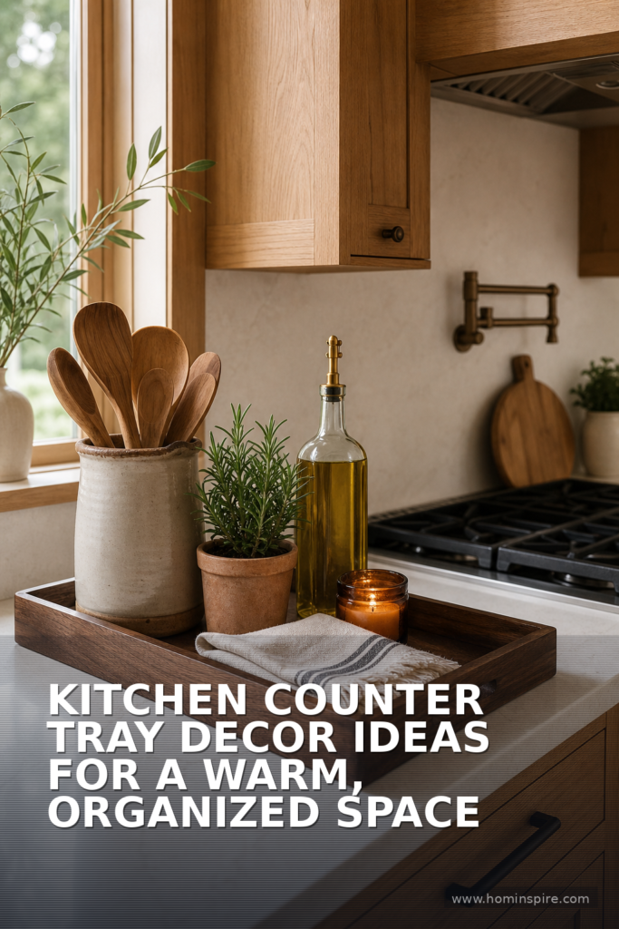 Kitchen Counter Tray Decor Ideas for a Warm, Organized Space