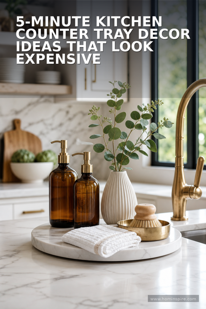 5-Minute Kitchen Counter Tray Decor Ideas That Look Expensive