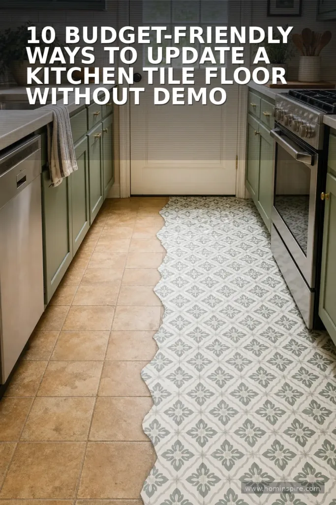 10 Budget-Friendly Ways to Update a Kitchen Tile Floor Without Demo