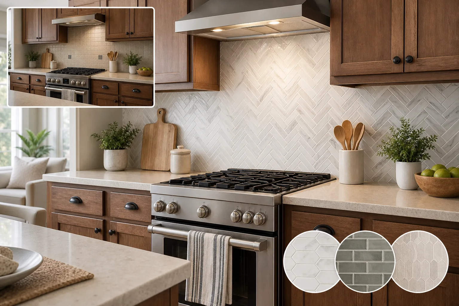 3. Add a New Backsplash — Kitchen Makeover Ideas Without Replacing the Cabinets