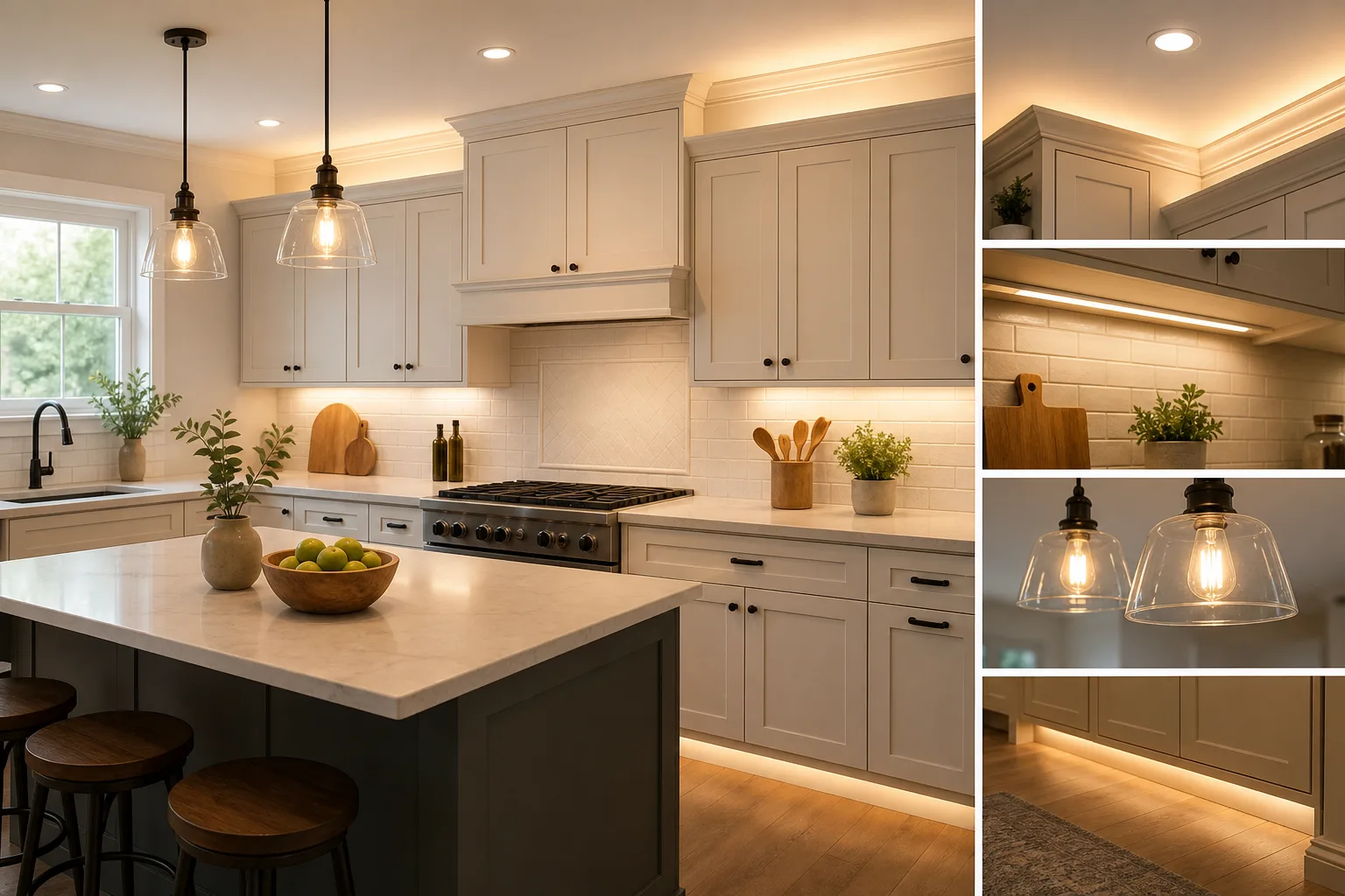 5. Improve Lighting at Every Level — Kitchen Makeover Ideas Without Replacing the Cabinets