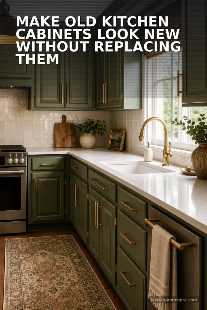 Make Old Kitchen Cabinets Look New Without Replacing Them