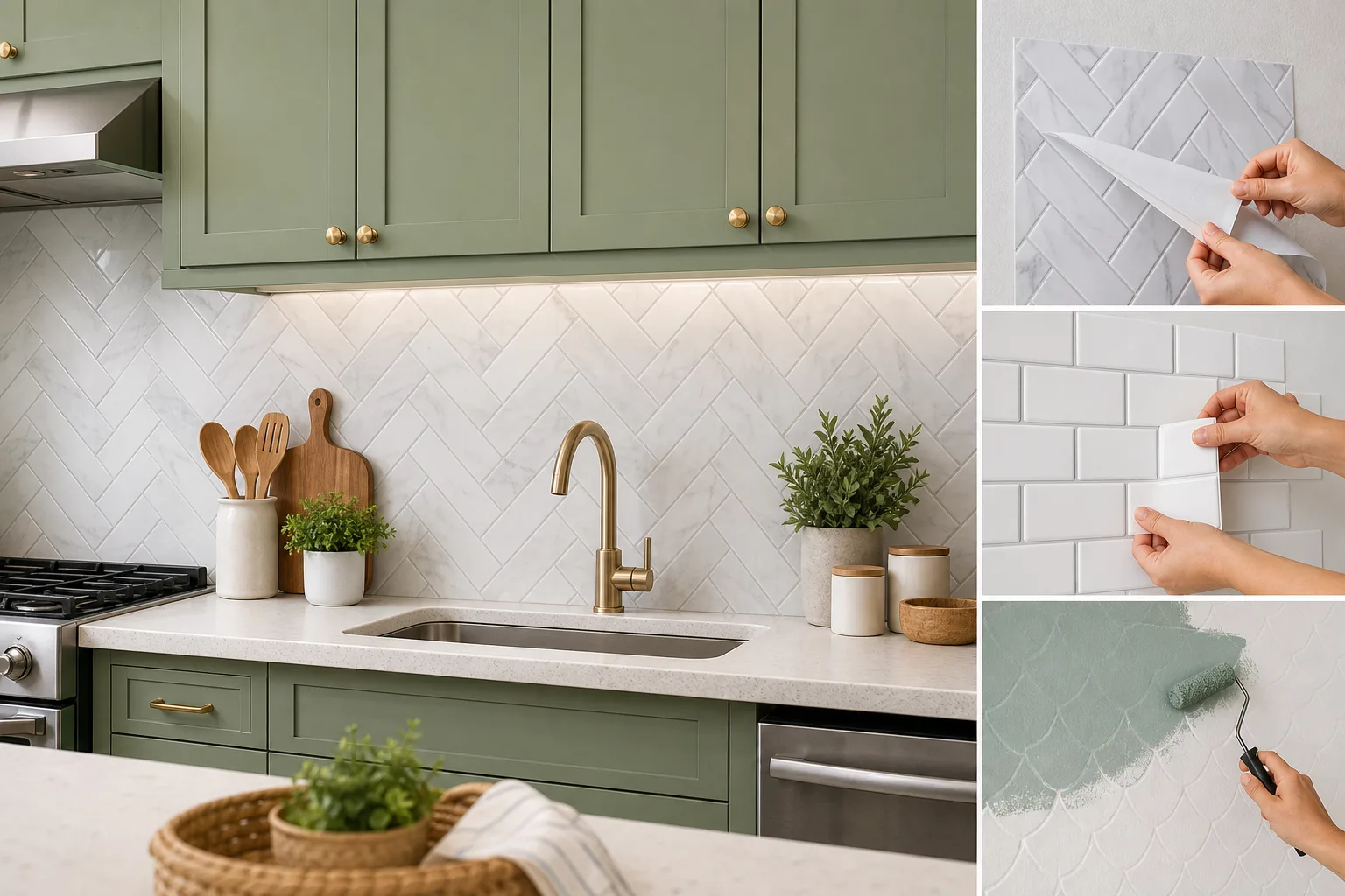 3. Give the Backsplash a Temporary or Affordable Refresh — Kitchen Makeover Without Renovation