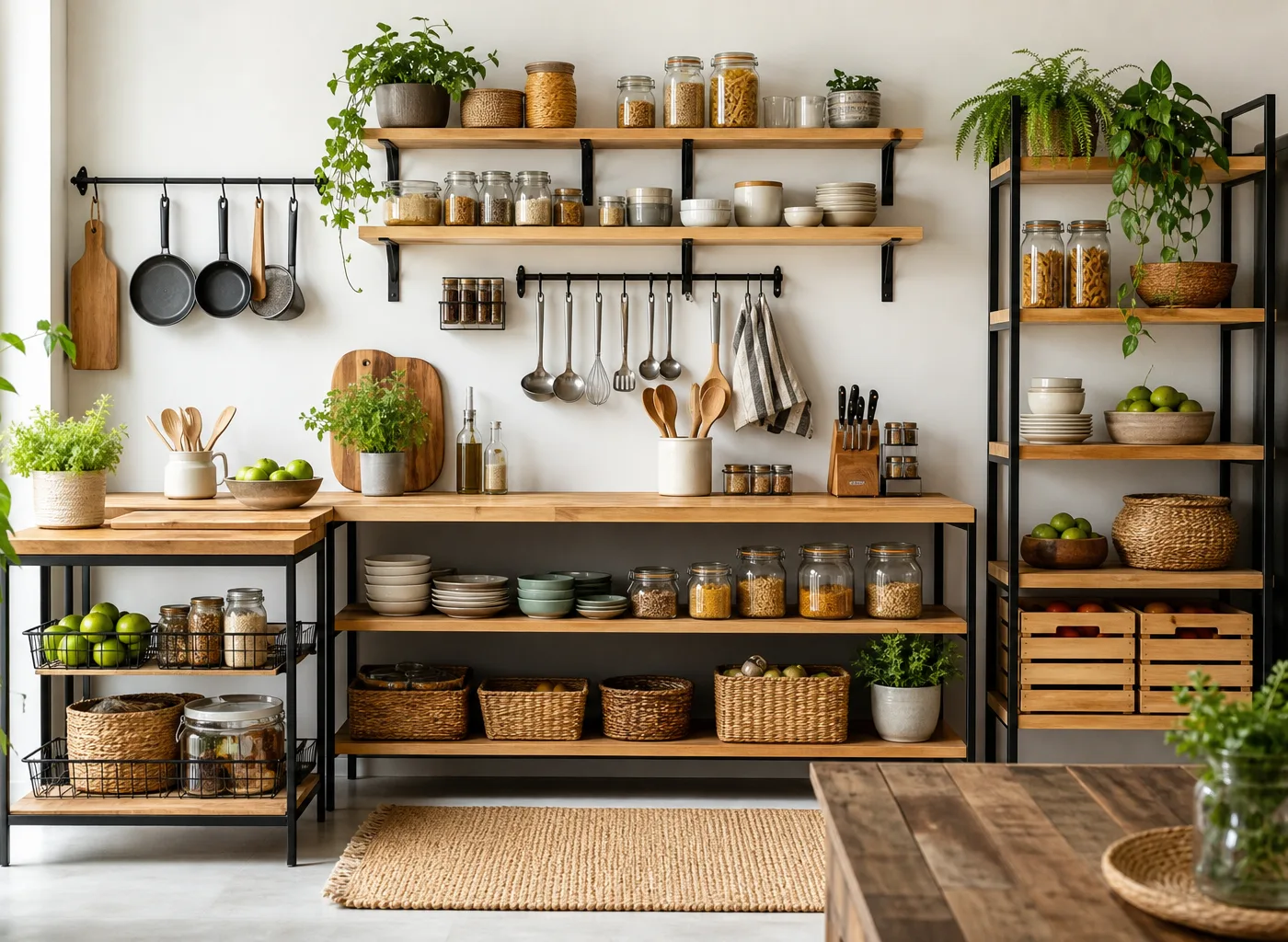 Kitchen Storage Ideas Without Cabinets: 24 Smart Ways to Organize More