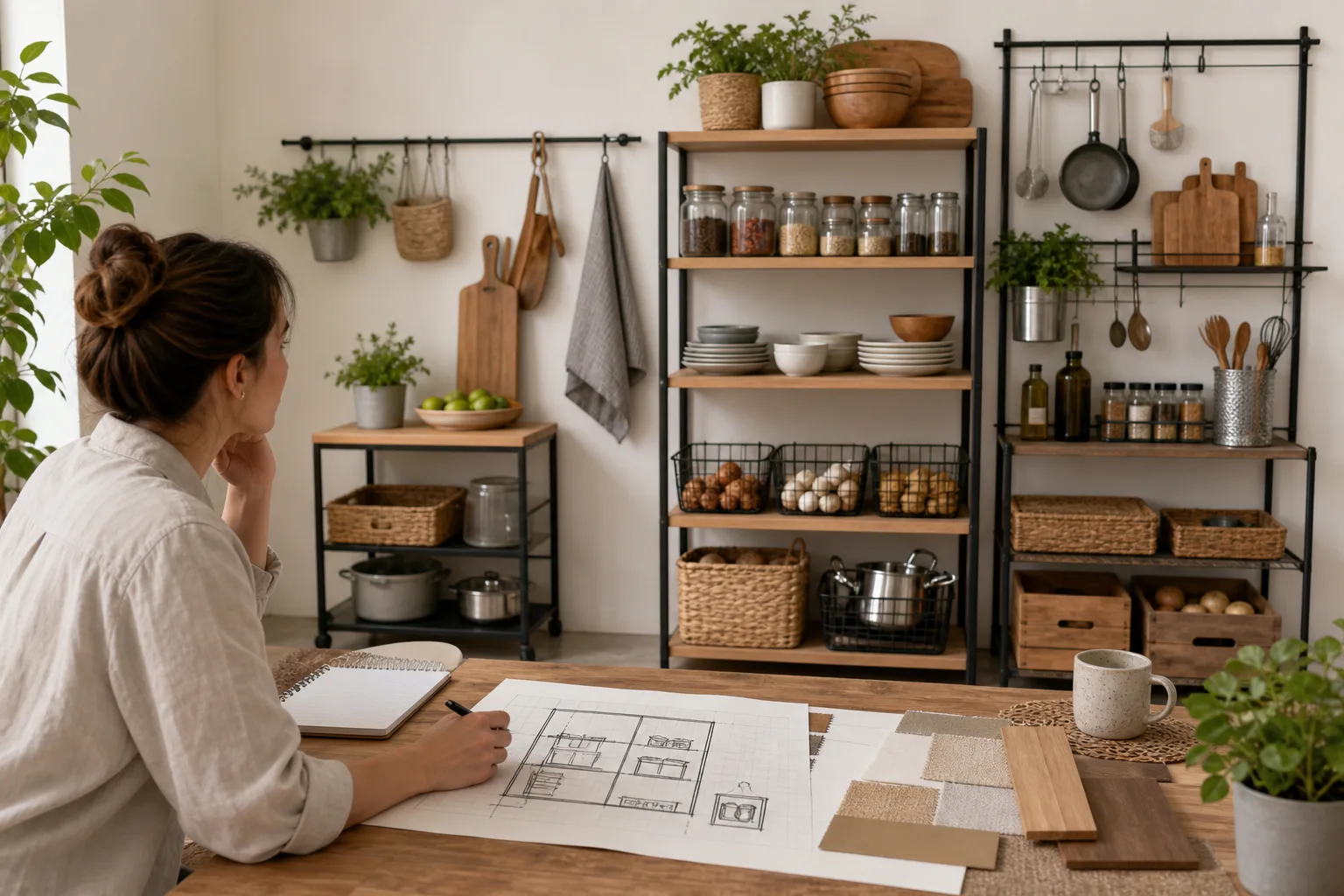 Start With a Simple Storage Plan — Kitchen Storage Ideas Without Cabinets