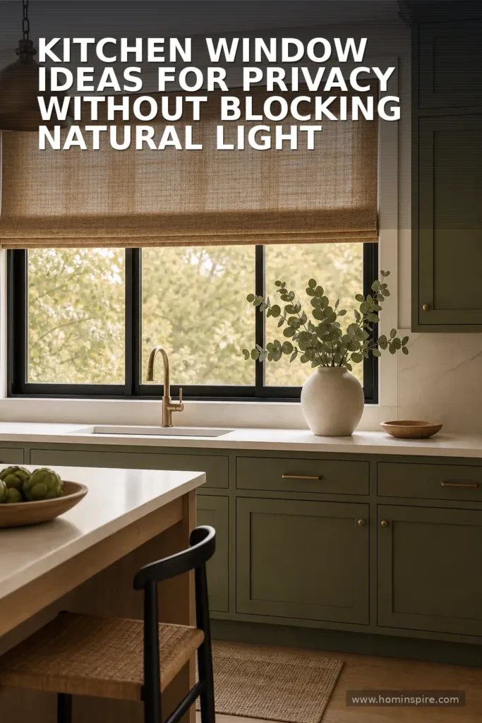 Kitchen Window Ideas for Privacy Without Blocking Natural Light
