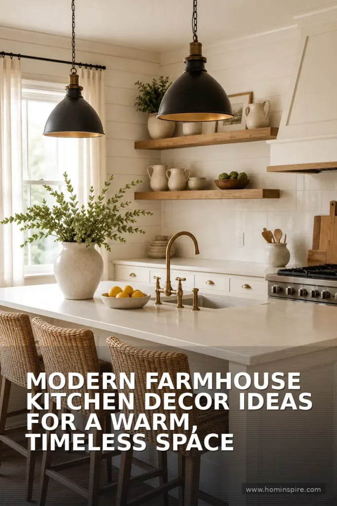 Modern Farmhouse Kitchen Decor Ideas for a Warm, Timeless Space