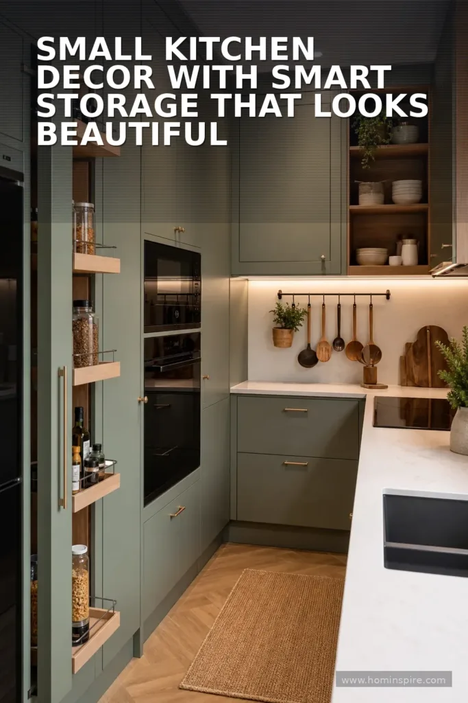 Small Kitchen Decor With Smart Storage That Looks Beautiful