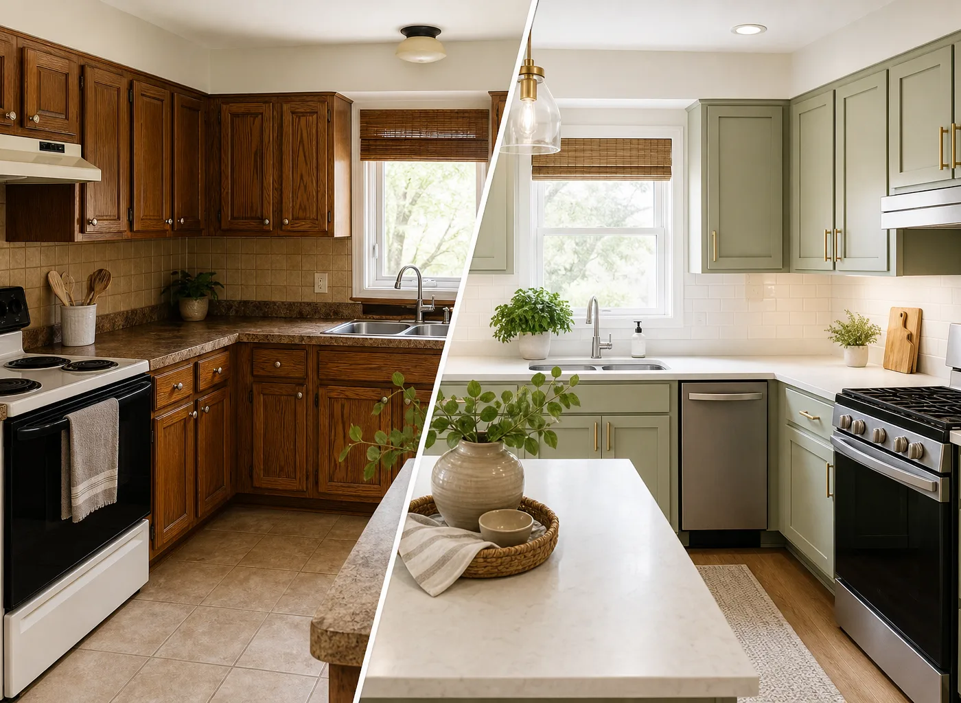 Old Wood Kitchen Cabinets Makeover: 12 Smart Ways to Refresh Them