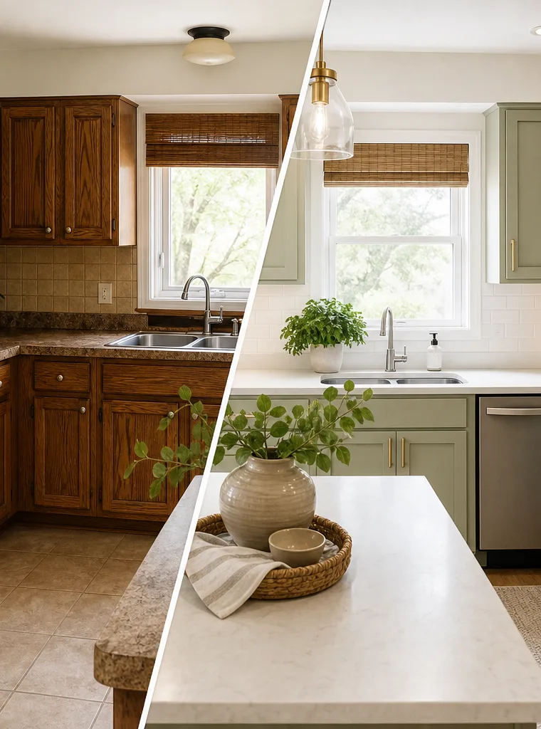 Old Wood Kitchen Cabinets Makeover: 12 Smart Ways to Refresh Them