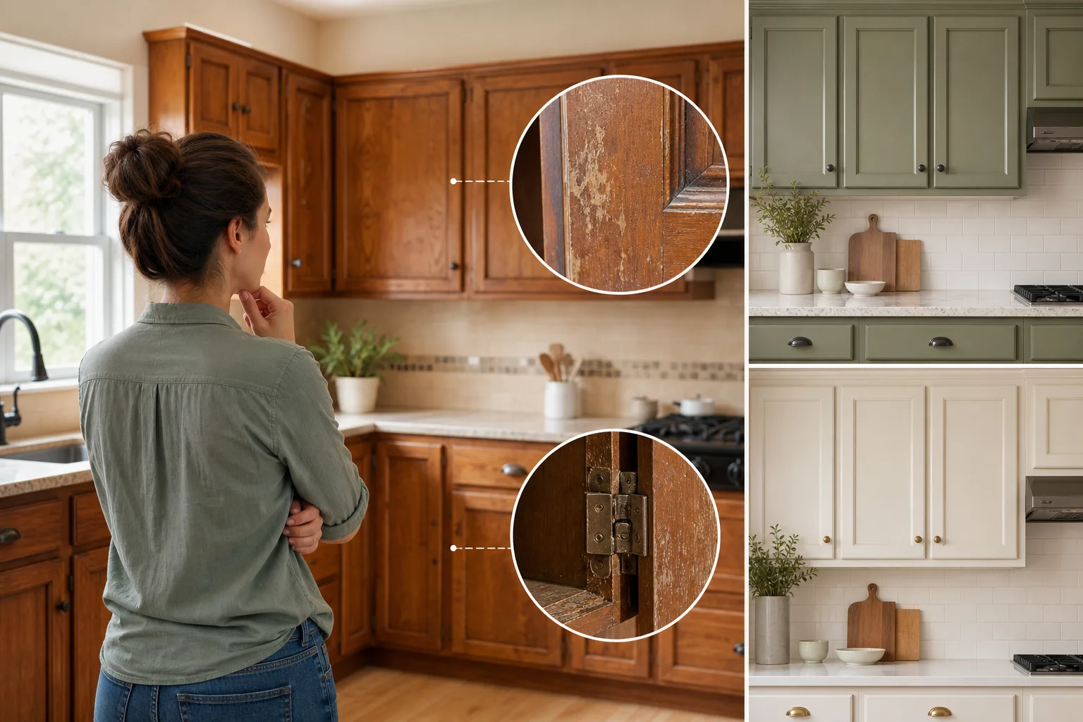 First, Decide Whether Your Wood Cabinets Should Be Kept — Old Wood Kitchen Cabinets Makeover