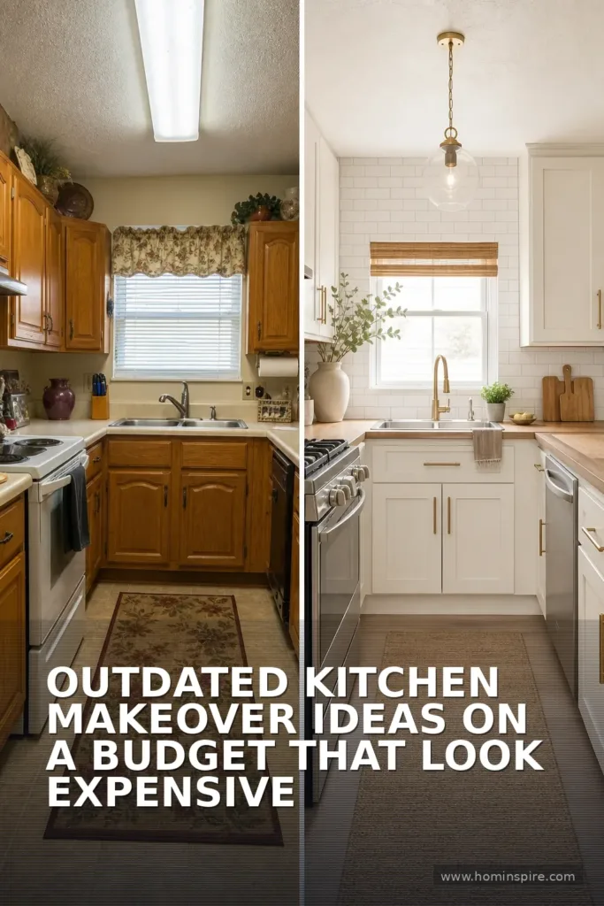 Outdated Kitchen Makeover Ideas on a Budget That Look Expensive
