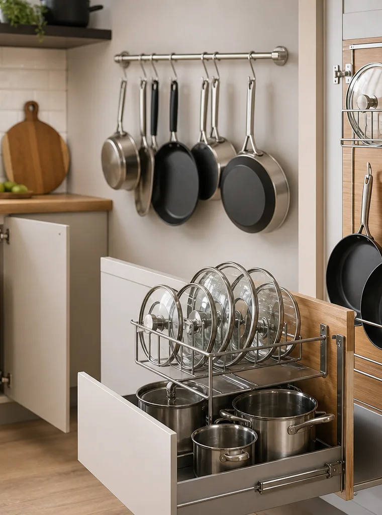 Pots and Pans Storage Ideas for Small Kitchens: 18 Smart Space-Saving Solutions