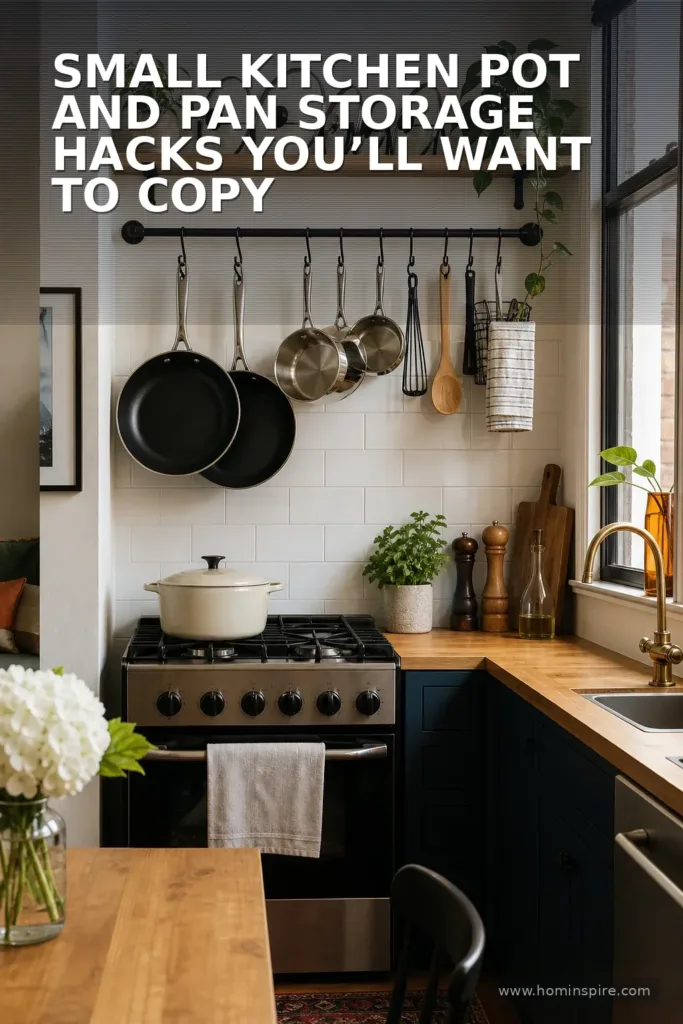 Small Kitchen Pot and Pan Storage Hacks You’ll Want to Copy