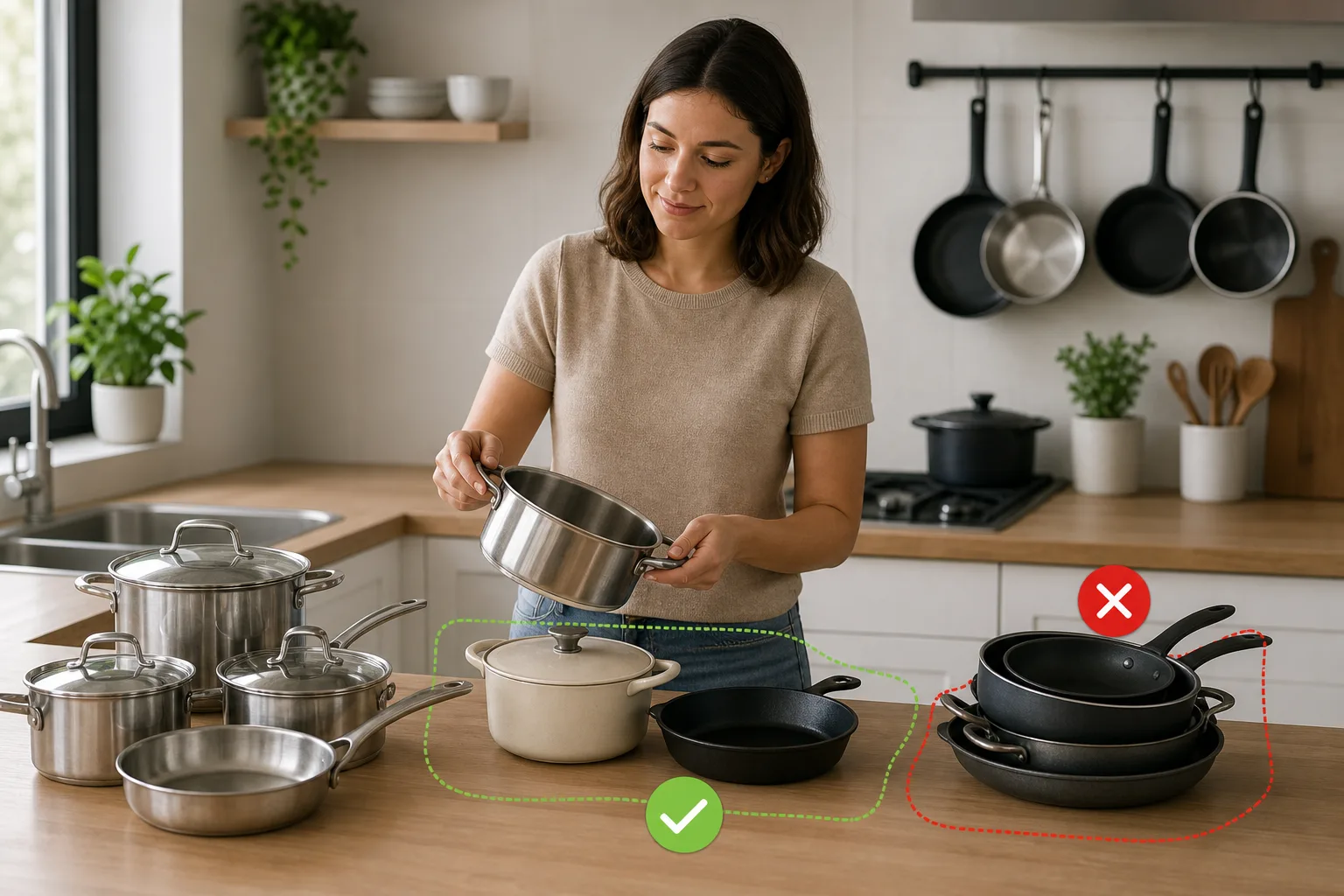 Start by Editing Your Cookware Collection — Pots and Pans Storage Ideas for Small Kitchens