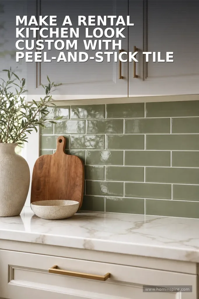 Make a Rental Kitchen Look Custom With Peel-and-Stick Tile