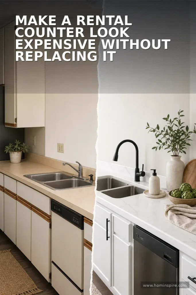 Make a Rental Counter Look Expensive Without Replacing It
