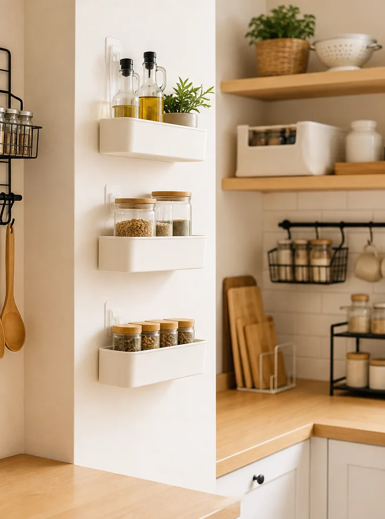Renter Friendly Kitchen Storage Ideas Without Drilling