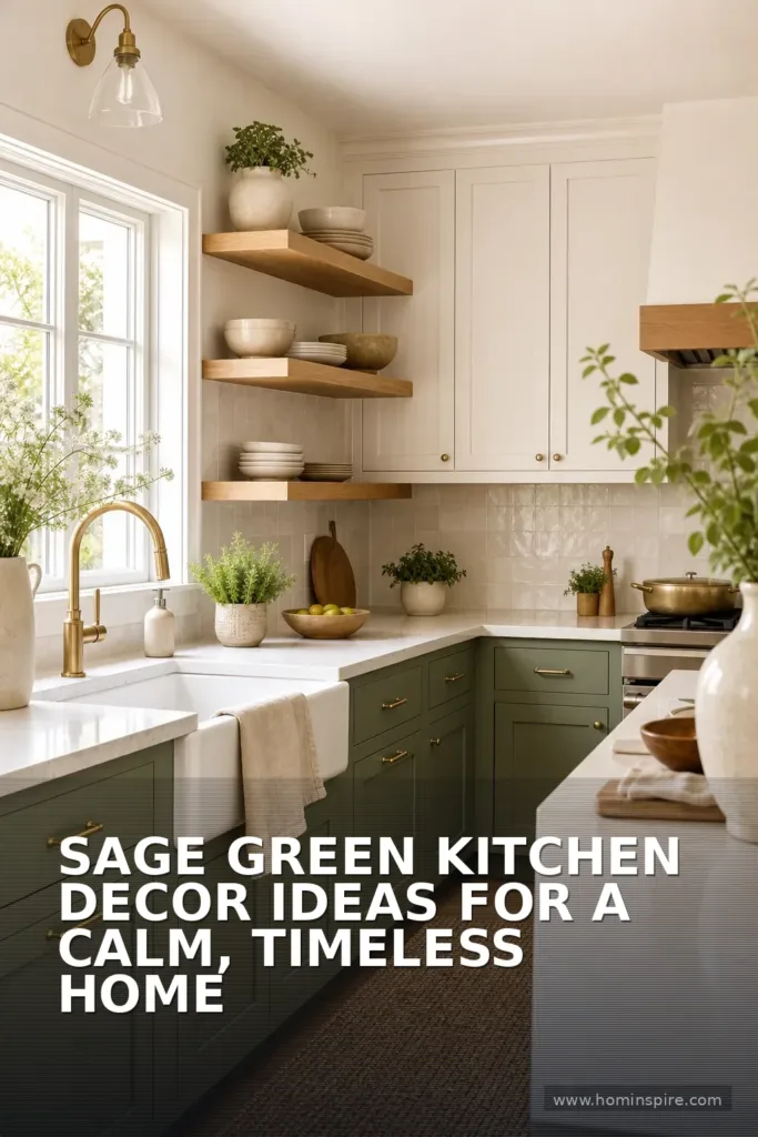 Sage Green Kitchen Decor Ideas for a Calm, Timeless Home