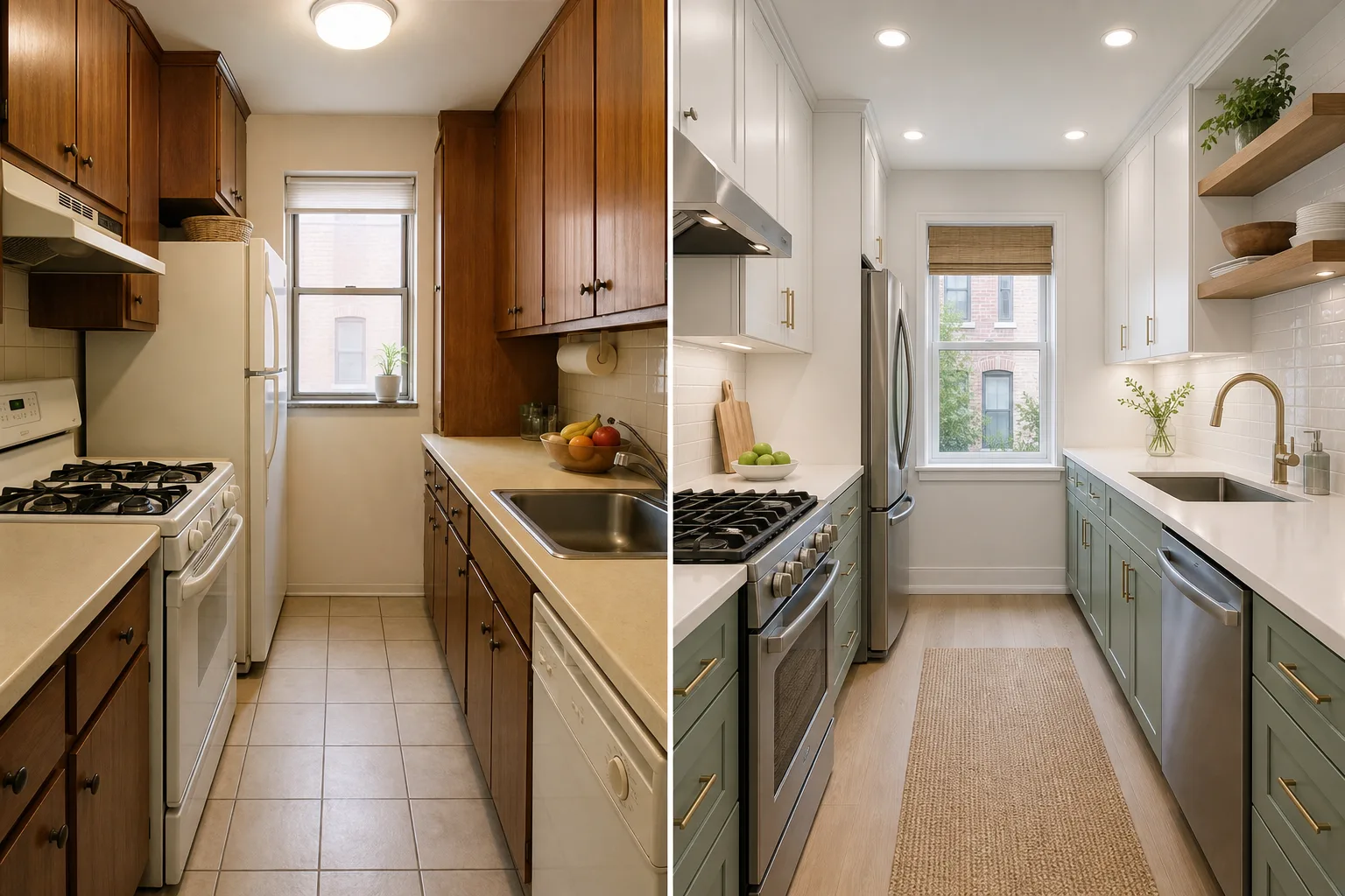 Small Galley Kitchen Before and After: The Changes That Matter Most — small galley kitchen makeover before and after