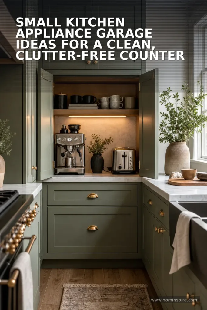 Small Kitchen Appliance Garage Ideas for a Clean, Clutter-Free Counter