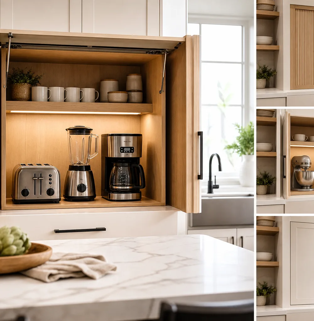 Small Kitchen Appliance Garage Ideas: 15 Smart Ways to Hide Counter Clutter