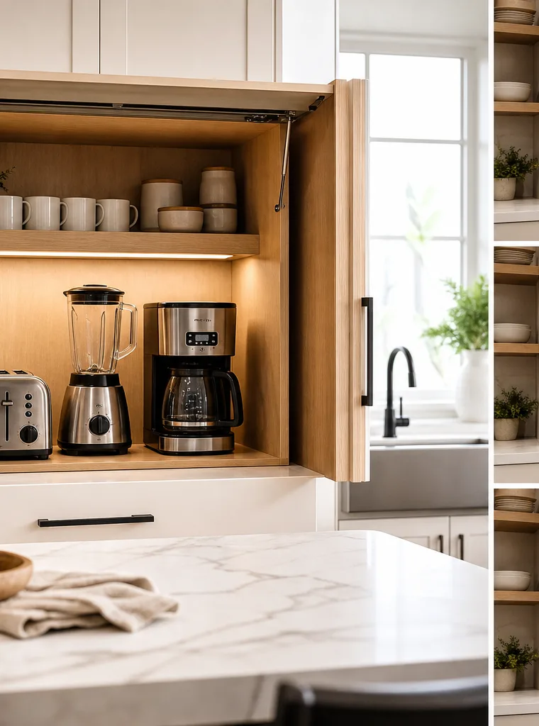 Small Kitchen Appliance Garage Ideas: 15 Smart Ways to Hide Counter Clutter