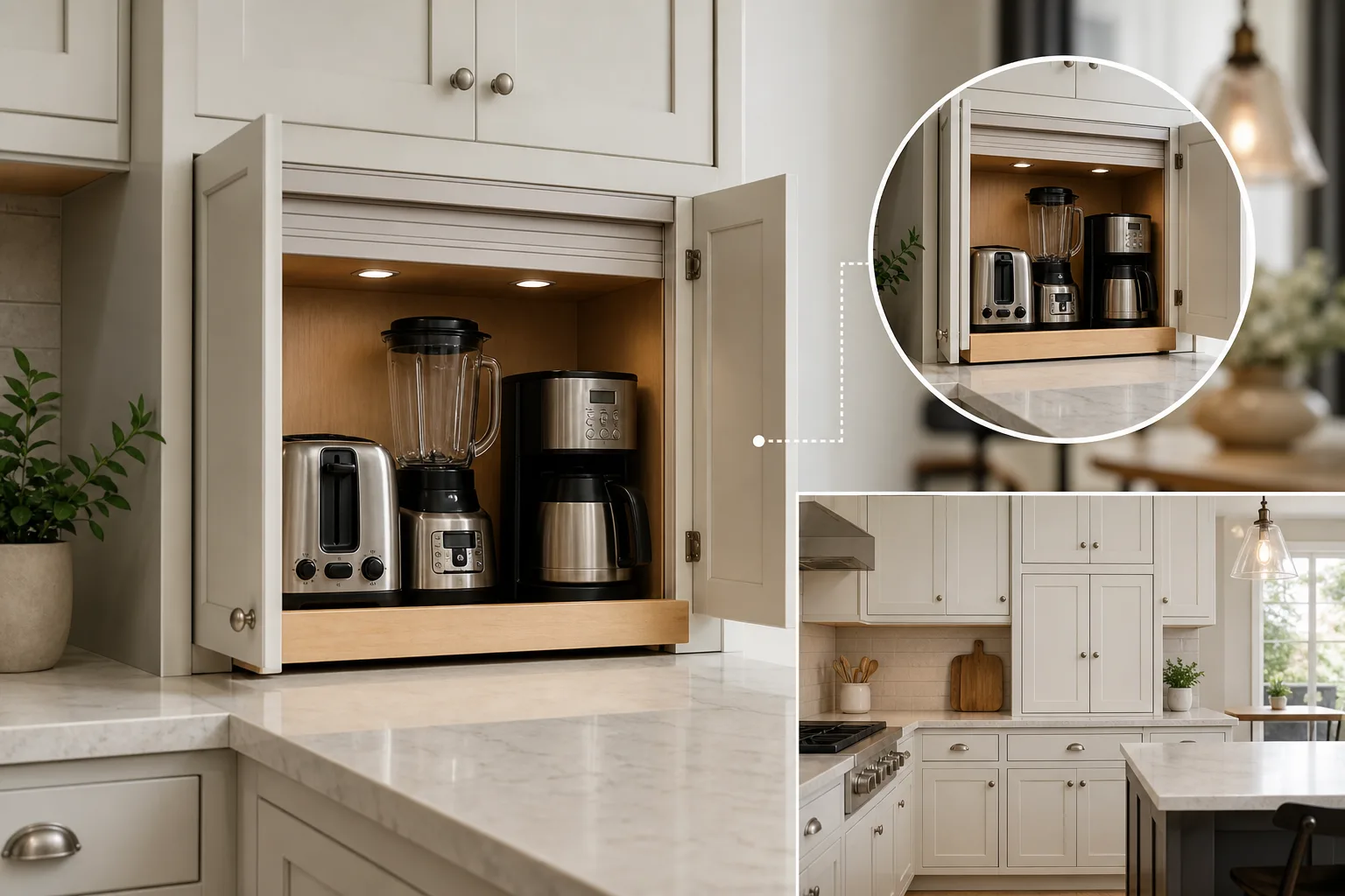 What Is an Appliance Garage? — small kitchen appliance garage ideas