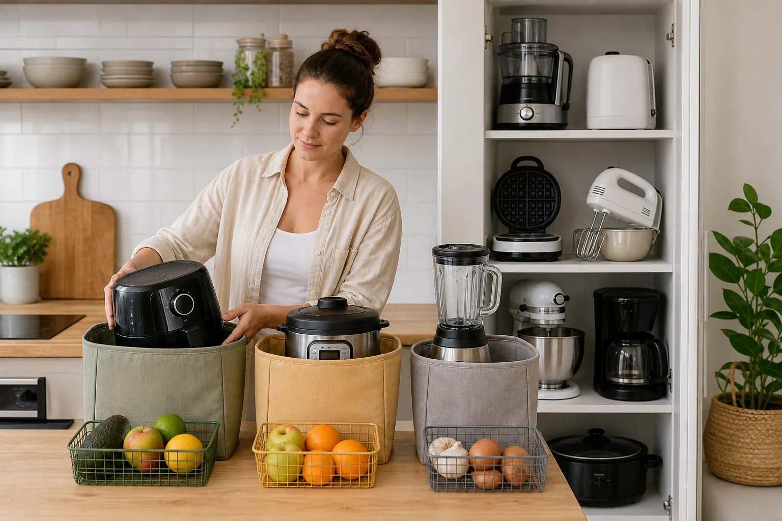 Start by Sorting Appliances by How Often You Use Them — Small Kitchen Appliance Storage Ideas