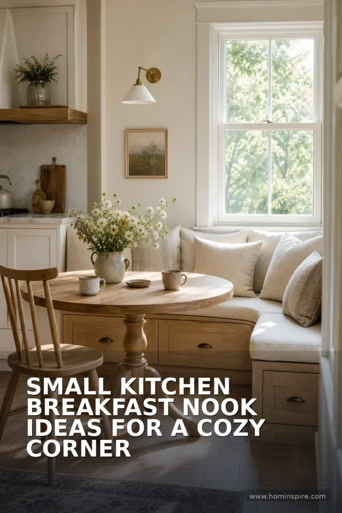 Small Kitchen Breakfast Nook Ideas for a Cozy Corner
