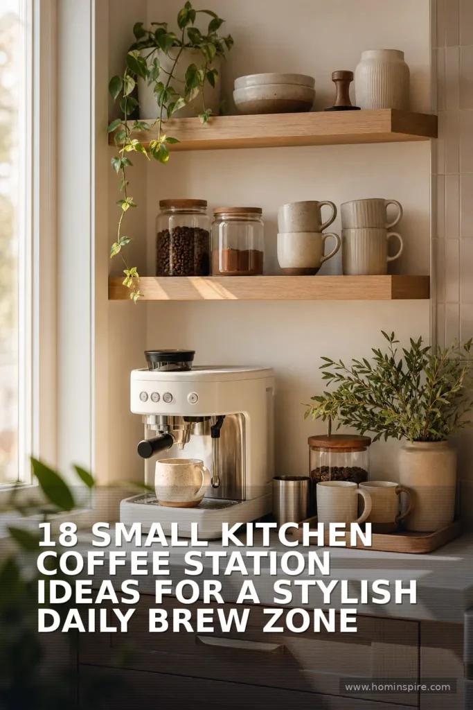 18 Small Kitchen Coffee Station Ideas for a Stylish Daily Brew Zone