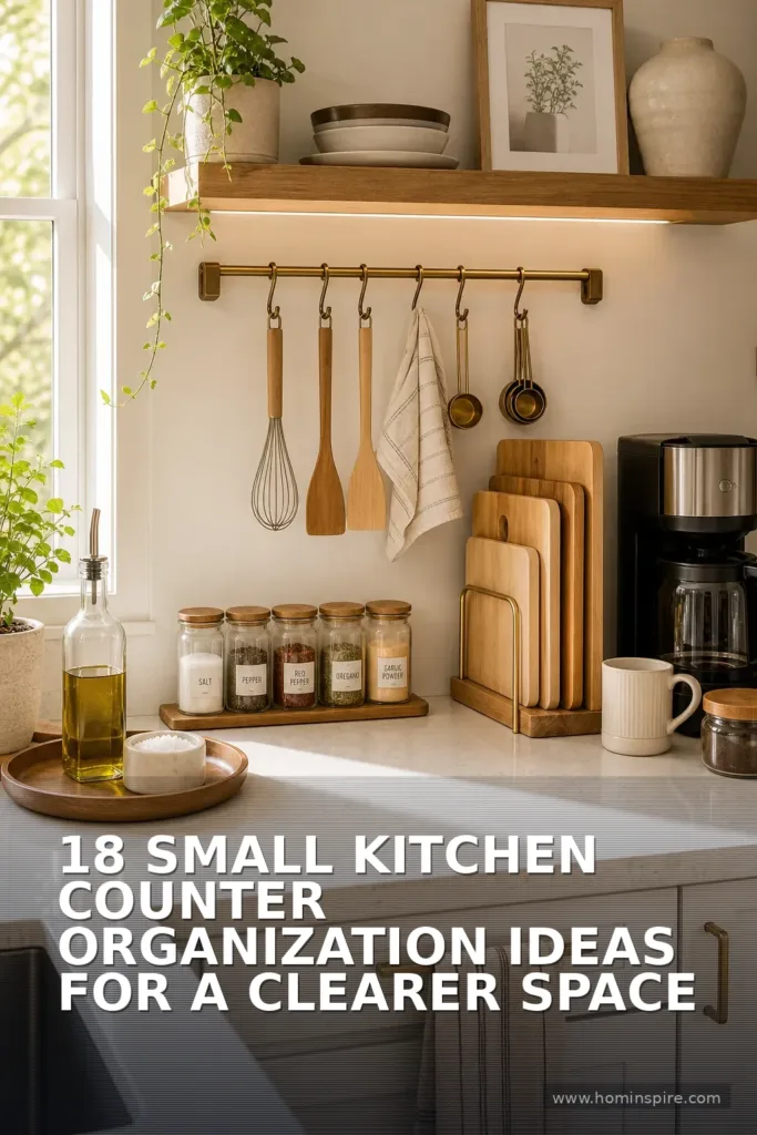 18 Small Kitchen Counter Organization Ideas for a Clearer Space