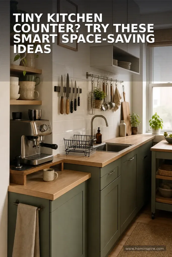Tiny Kitchen Counter? Try These Smart Space-Saving Ideas
