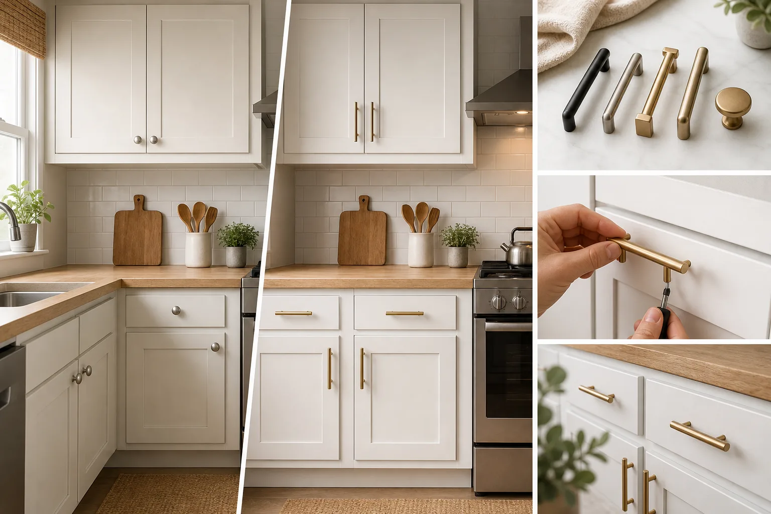 3. Upgrade Cabinet Hardware for Instant Polish — small kitchen design ideas on a budget
